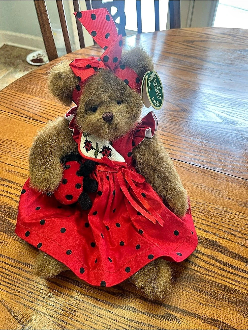 The Bearington Collection Lady Bug Ladybug Plush Bear NWT